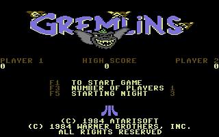 Reviews Gremlins - Atari 8 bit