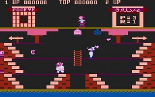 Popeye - Atari 8-bit - New Bluto - screenshot