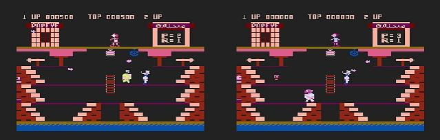 Popeye - Atari 8-bit - porting originale vs New Bluto