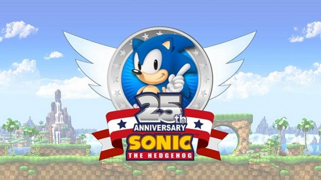Sonic the Hedgehog 25th anniversary logo