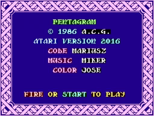 Pentagram - Atari 8-bit