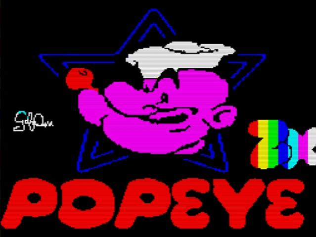 Popeye ZX Spectrum - homebrew - title