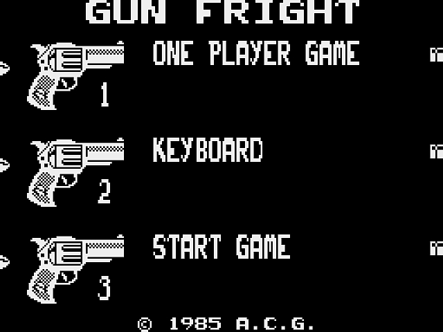 Gunfright - Atari 8-bit (preview) - WIP
