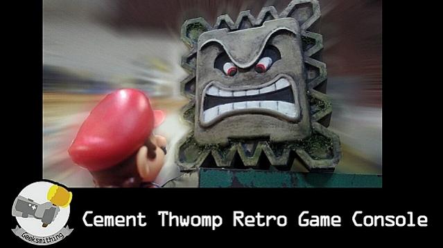 Cement Thwomp Retro Game Console