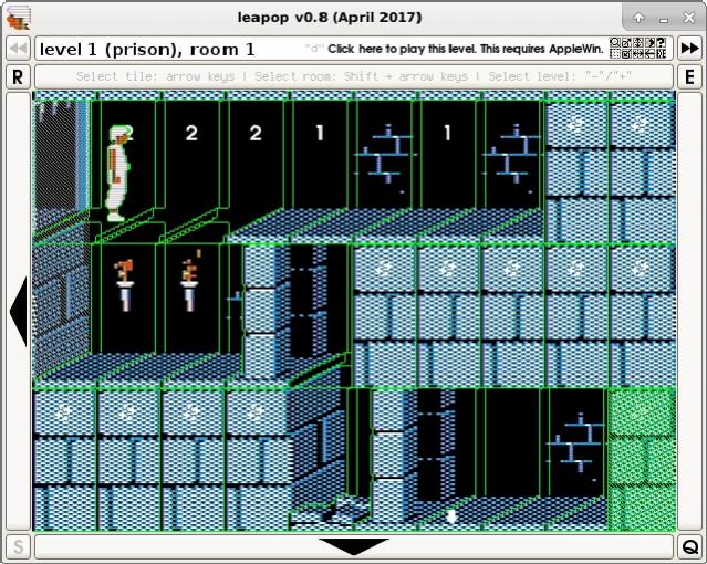 LeaPoP - Prince of Persia Apple II - Level Editor per Windows e Linux