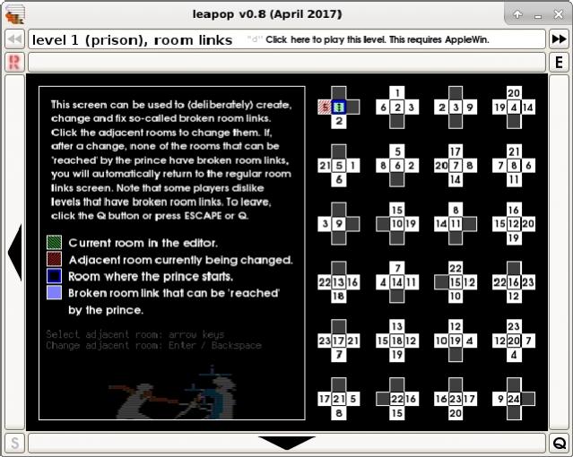LeaPoP - Prince of Persia Apple II - Level Editor per Windows e Linux