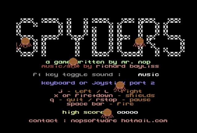 Spyders C64 - Chapter 1 - Space Invaders homebrew clone - C64