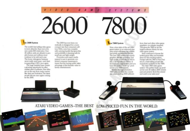 Atari 7800 / Atari 2600 - advertisement