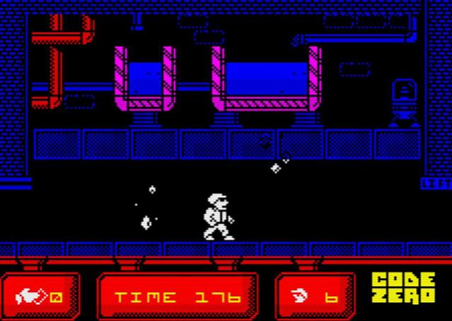Code Zero - ZX Spectrum homebrew - ingame