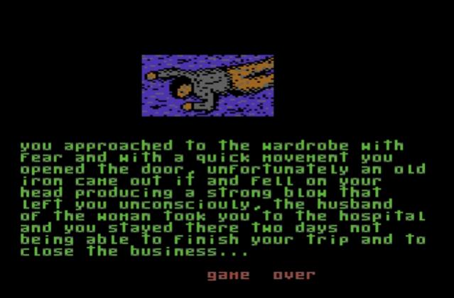 La Carretera - C64 - avventura testuale a scelte multiple